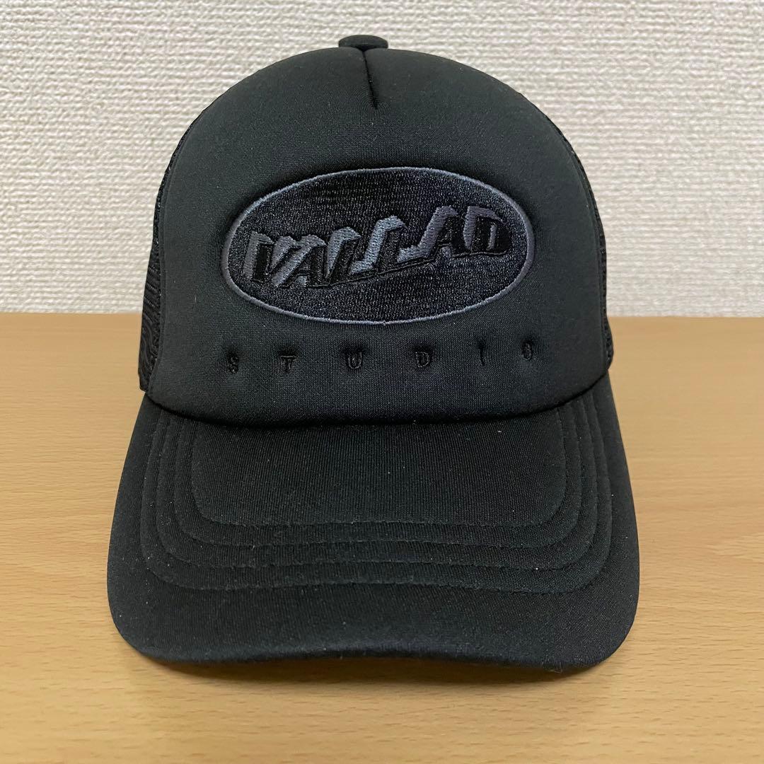 新品 未使用 VALLAD STUDIO LOGO BLK メッシュ キャップ