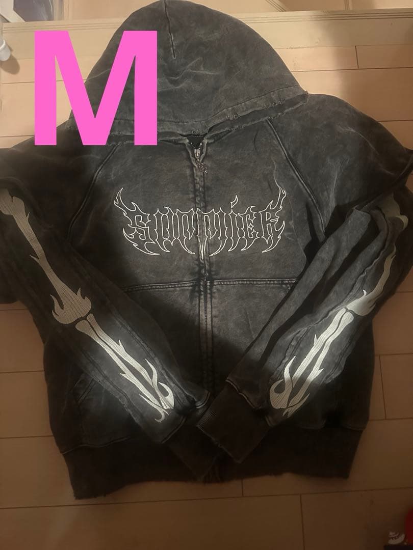 た*や様 SUPPLIER Fire Bones Zip Hoodie