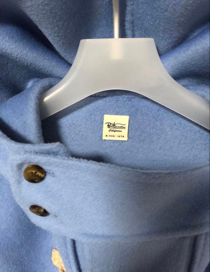 美品】RonHerman ダッフルコート スカイブルー XS サイズ - メルカリ