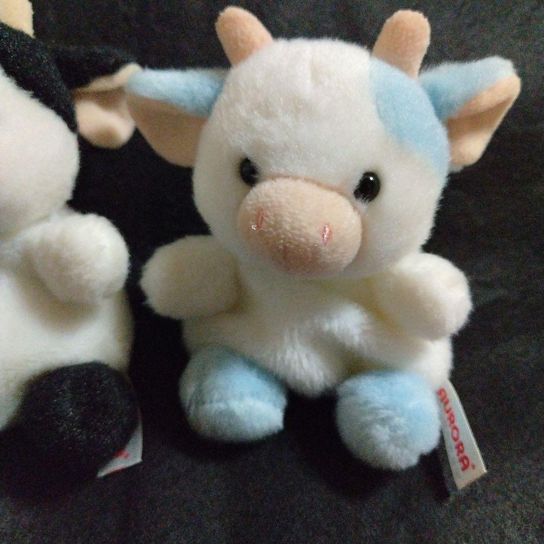当時物 レトロ AURORA 牛 ぬいぐるみ うし ウシ オーロラ くったり