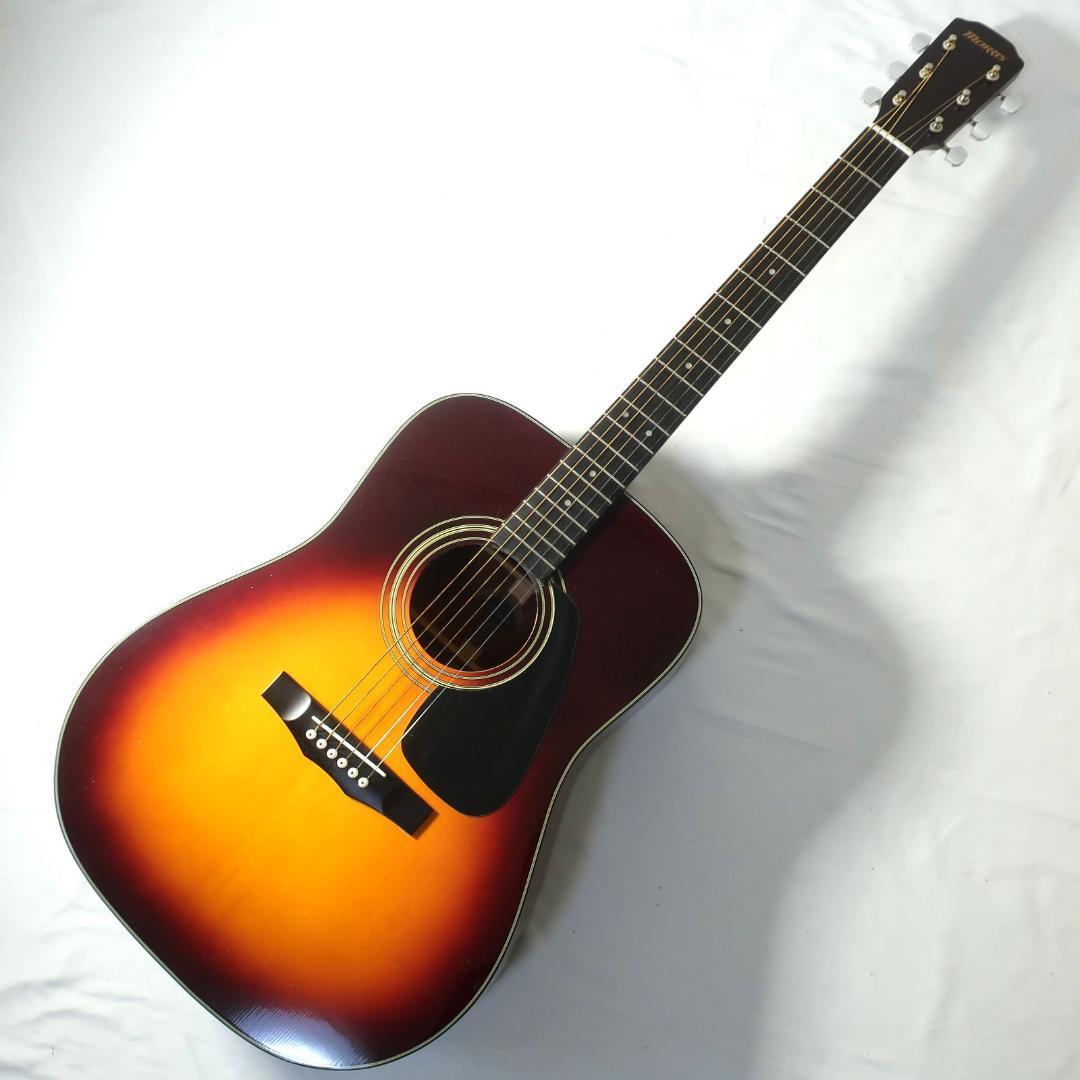 弦交換美品 Morris M-205 アコースティックギター タバコサンバースト
