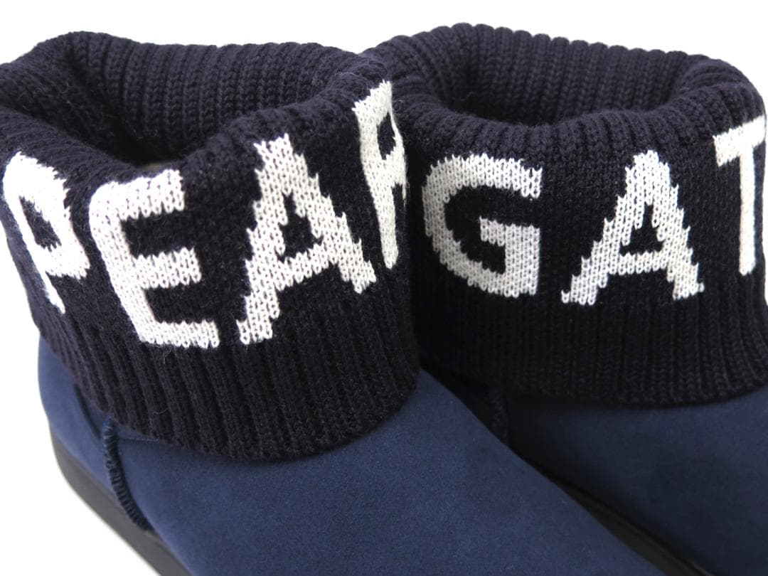 展示品●パーリーゲイツ●ヌバック×リブニット　ゴルフショートブーツ　24.5cm