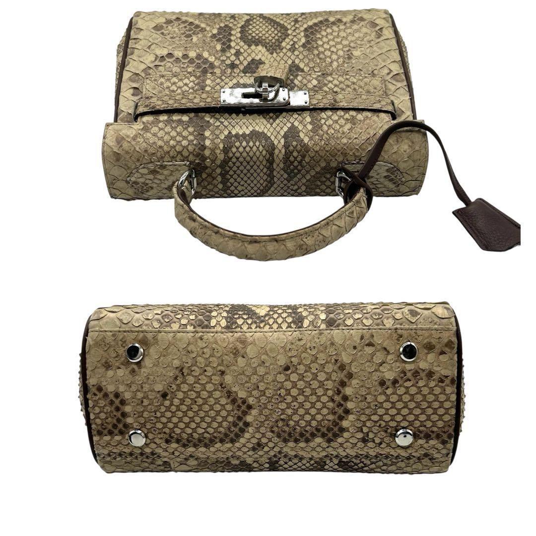 SUN REMY ダイヤモンドパイソン ハンドバッグ 2way 南京錠 2230 - メルカリ