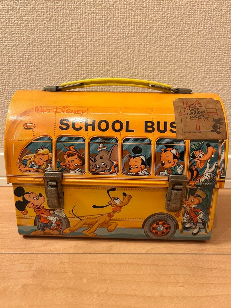 ディズニー ヴィンテージ スクールバス ランチボックス アラジン