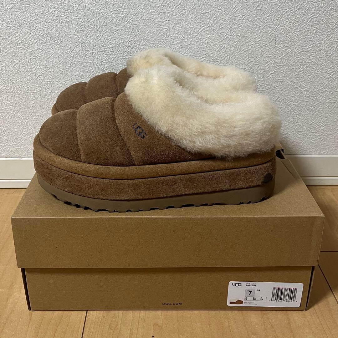 UGG TAZZLITA アグ タズリタ ムートンブーツ キャメル 24.0cm