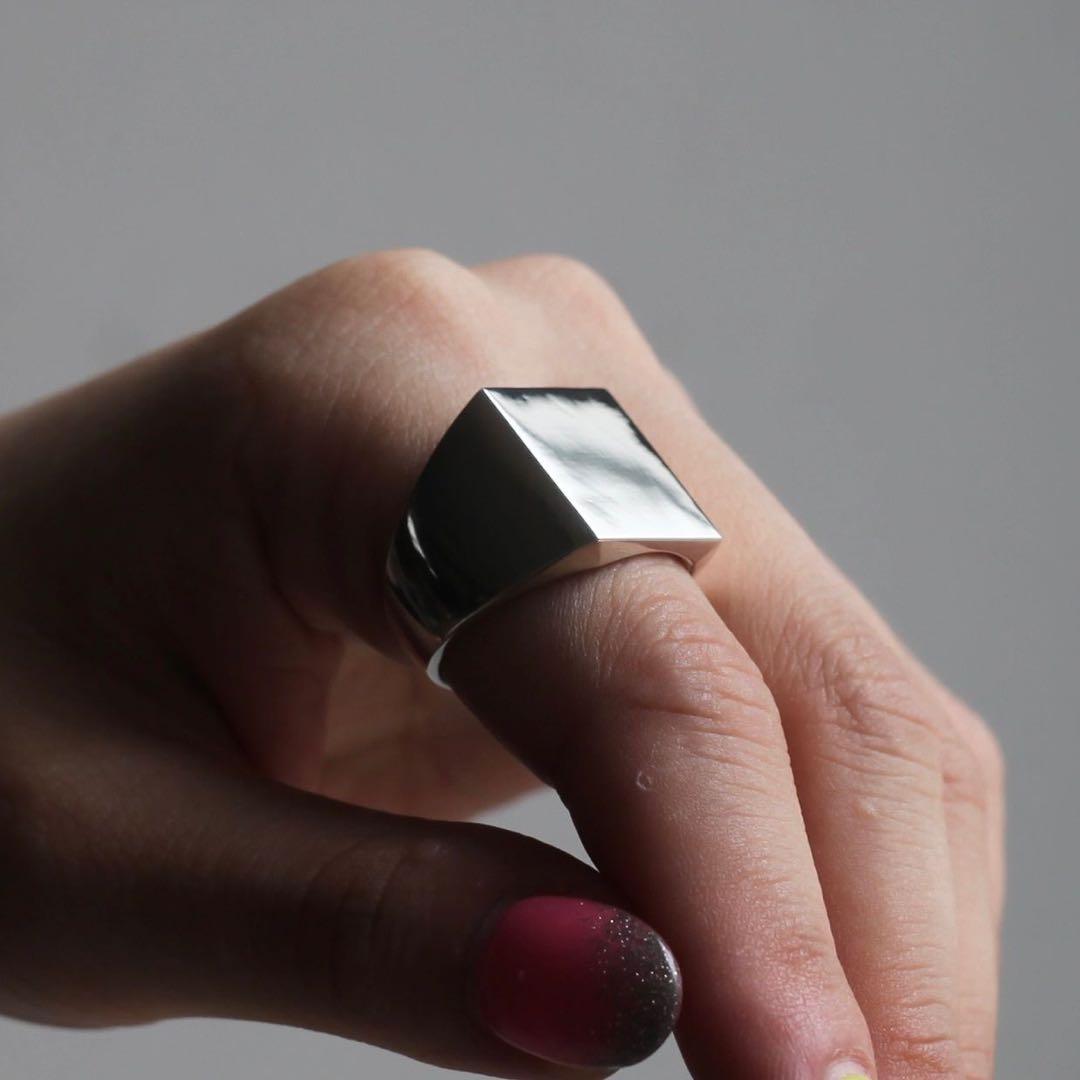 GARDEN OF EDEN スクエアリング LARGE SILVER