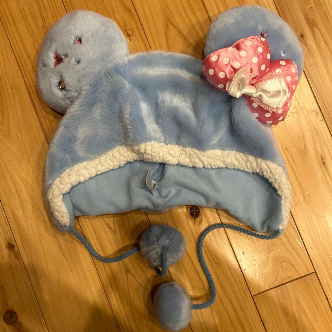 ディズニー ファンキャップ ミニー 水色 - メルカリ