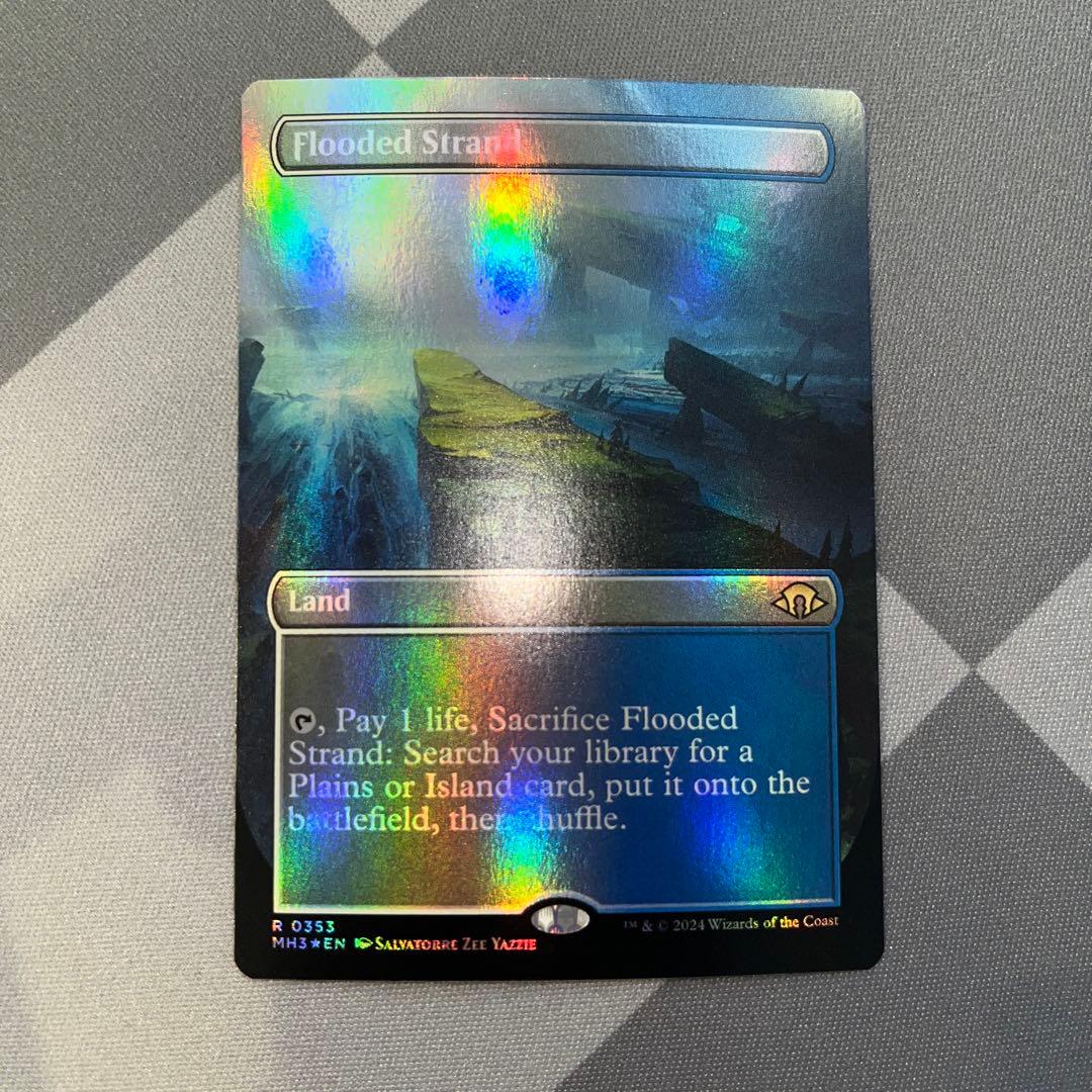 MTG/溢れかえる岸辺/ボーダーレスFoil 英語 溢れかえる岸辺 (Flooded Strand) · Modern Horizons 3 (MH3) #220