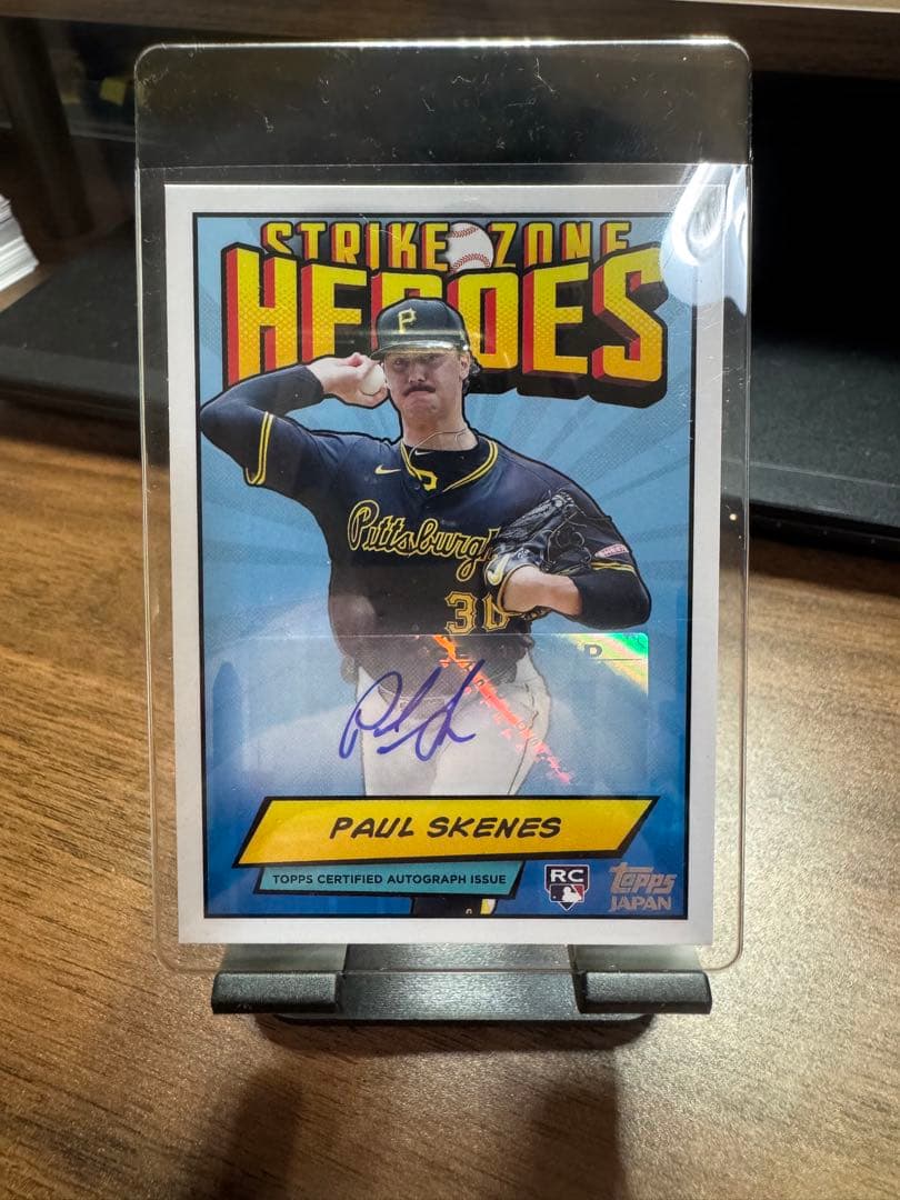ポールスキーンズ　Paul Skeens topps 直筆サインカード 2026年最新】paul skenes サインの人気アイテム - メルカリ