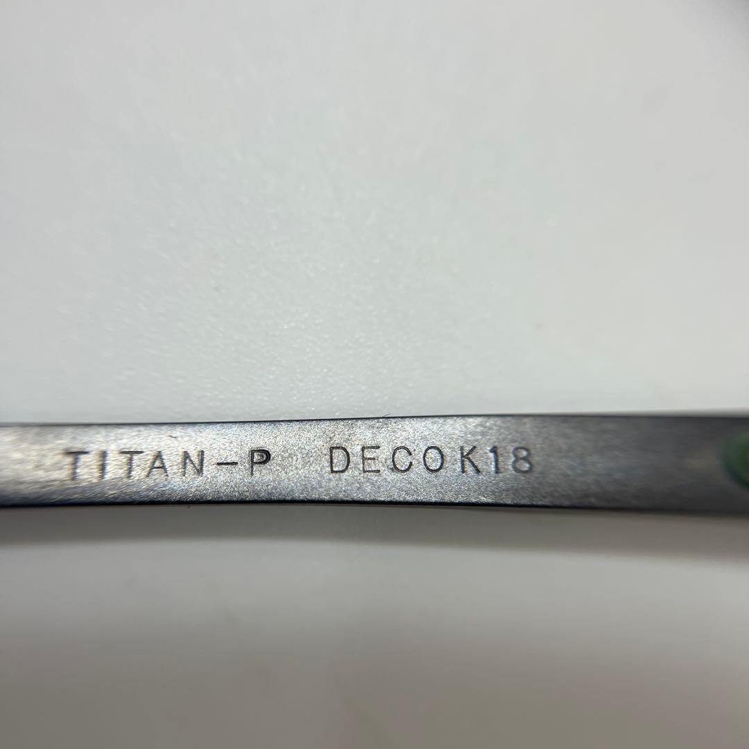 【K18刻印あり】《NEW YORK COLLECTION》チタン　度入りメガネ