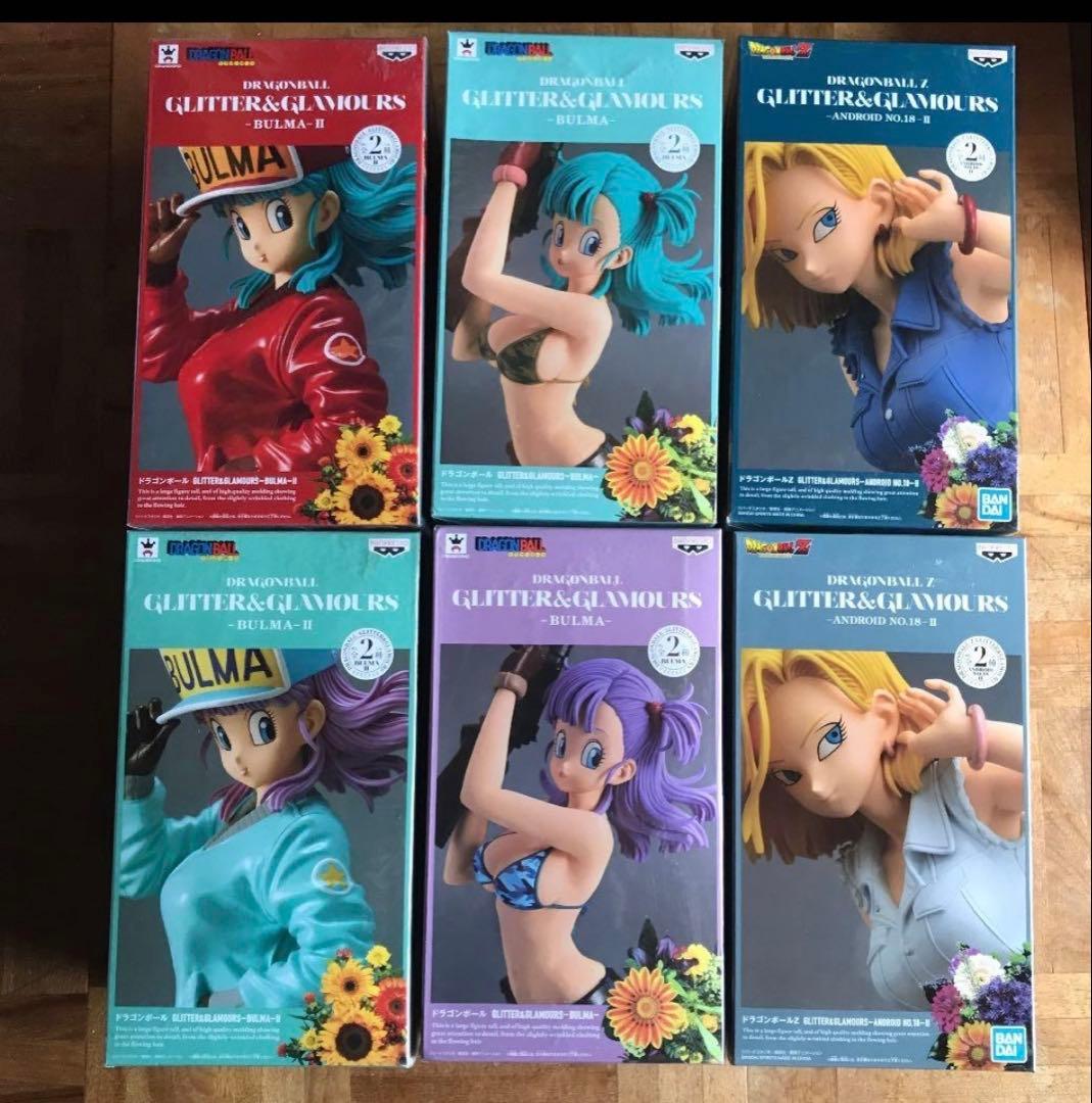 ドラゴンボール　GLITTER&GLAMOROUS　ブルマ　 18号　フィギュア