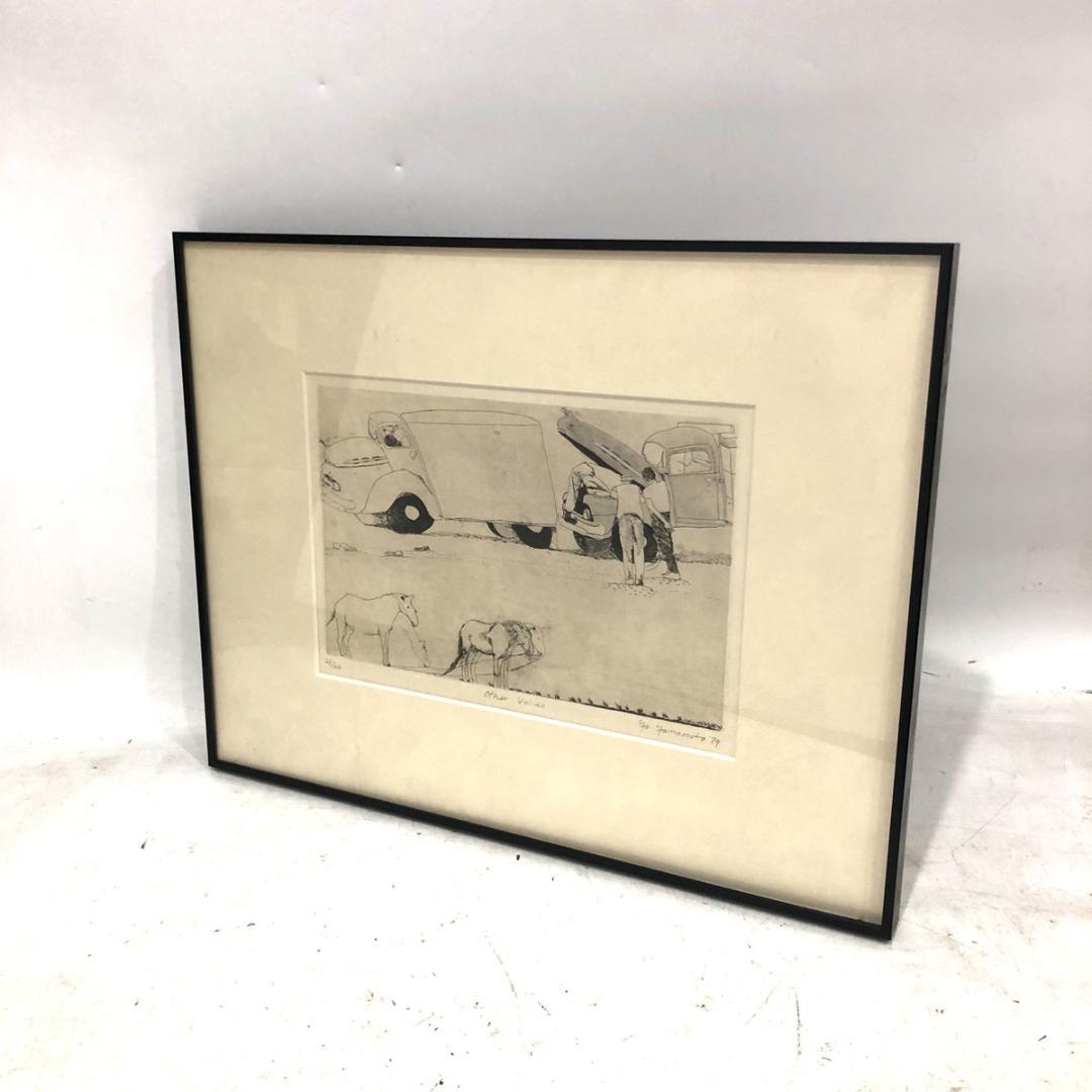 山本容子 銅版画 アートフレーム other voices SN:23/40