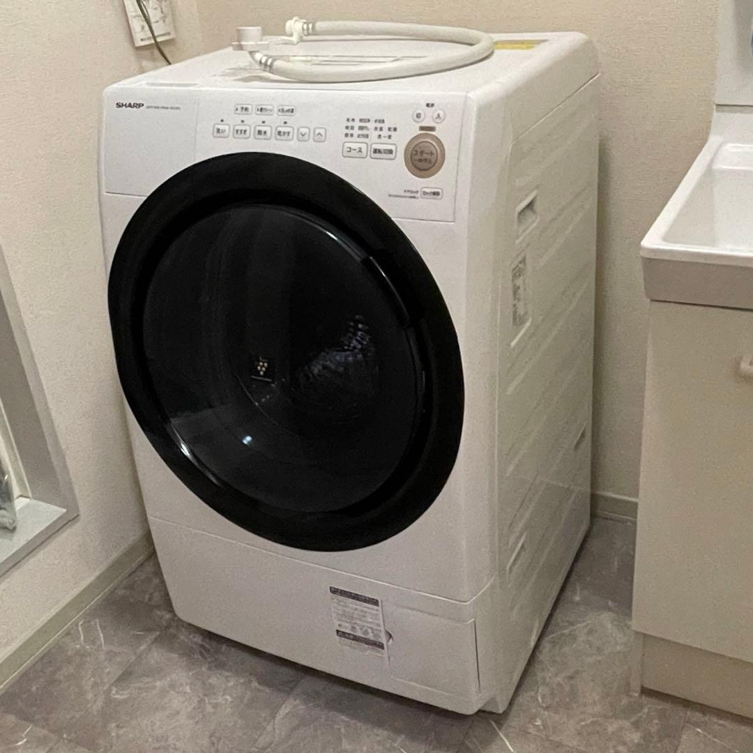 【SHARP】ドラム式洗濯乾燥機　ジャストサイズドラム　ES-S7E