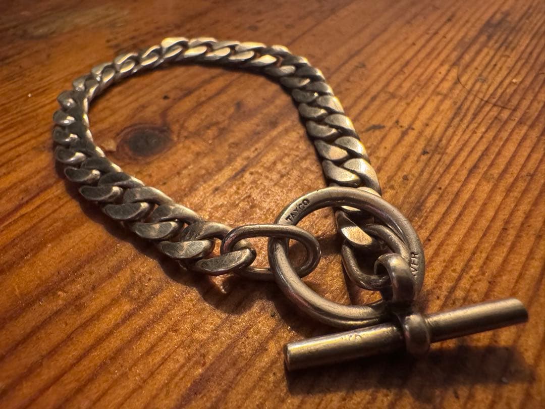 アクセサリー LAVER 7mm Curb Chain T Bar Bracelet