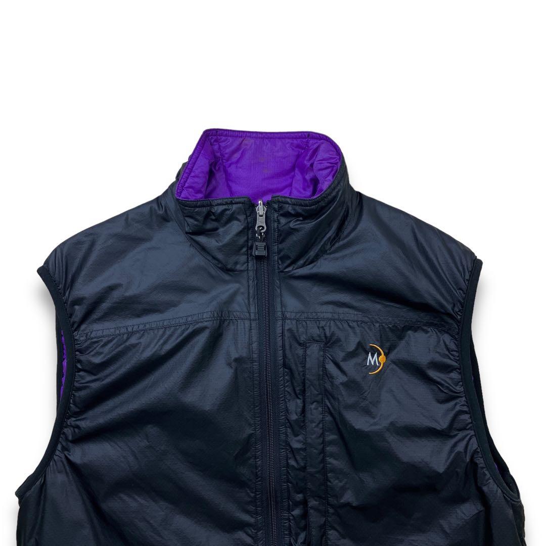 90s MOONSTONE パッカブルリバーシブル中綿ベスト ハーフジップ ギア