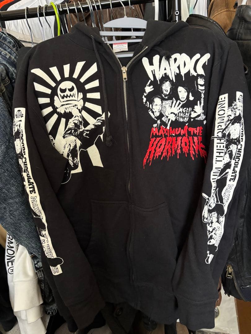 HARDCORE マキシマムザホルモン ジップパーカー Lサイズ