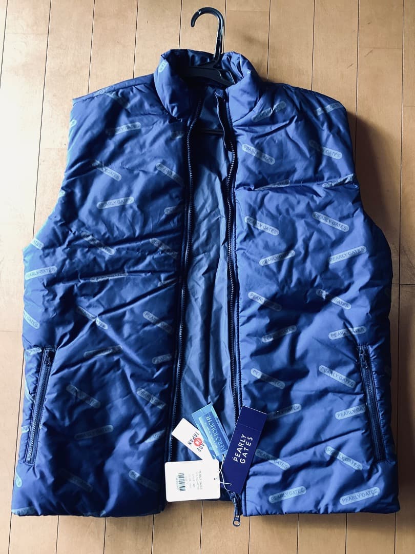 PEARLY GATES ダウンベスト　NAVY PEARLY GATES パーリーゲイツ ダウンベスト ネイビー 2019年 BIGロゴ