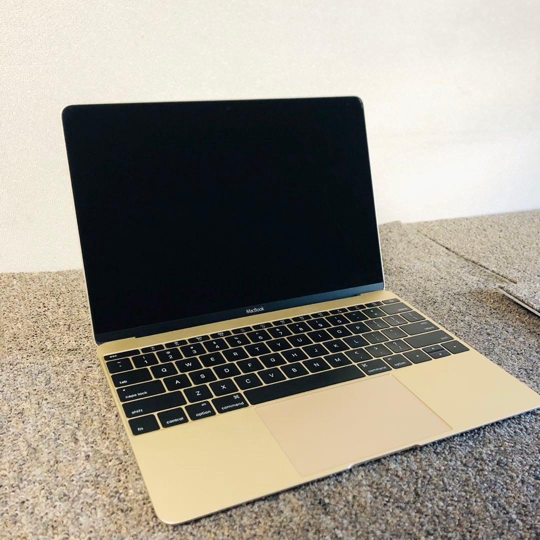 E9ジャンク品！Apple MacBook12インチ ノートパソコン ゴールド