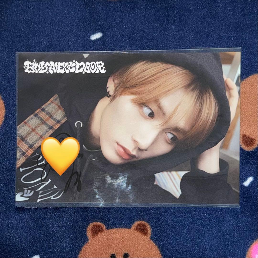 BOYNEXTDOOR テサン No Genre 直筆サイン入 ポストカード