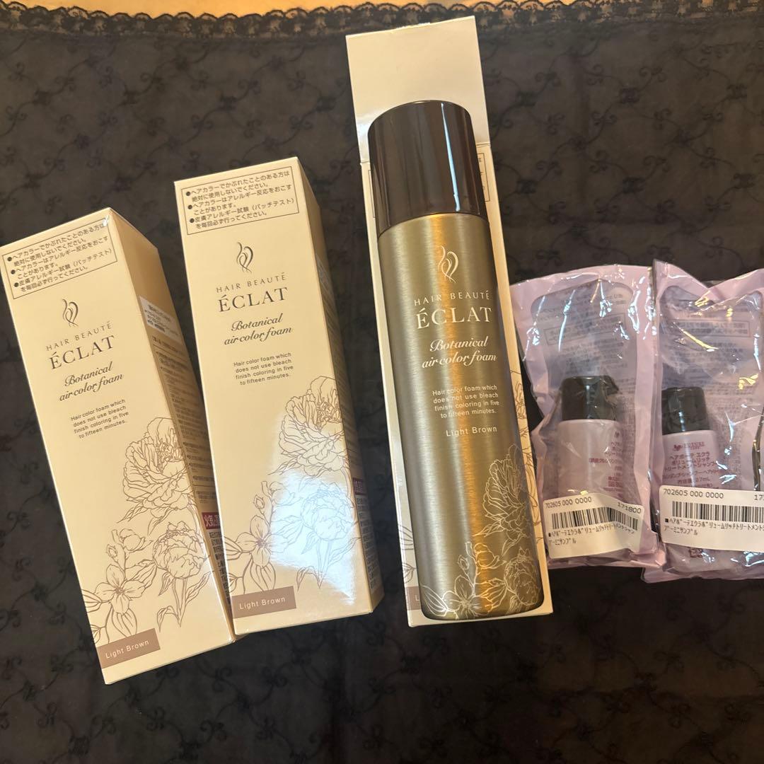 【オマケ付】ECLAT ボタニカルエアカラー フォーム ３本セット