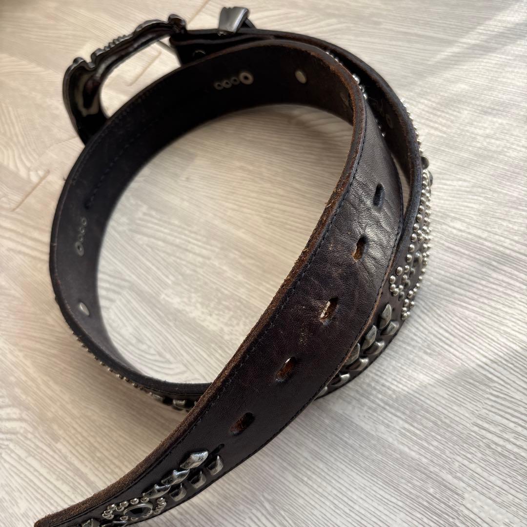 スタッズ付きレザーベルト トルネードマート