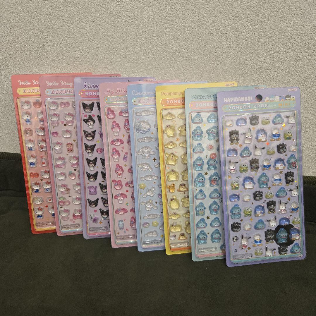 サンリオ　ボンボンドロップシールMINI　8種 会員様限定】 サンリオ はぴだんぶい ボンボンドロップシールミニ 文具