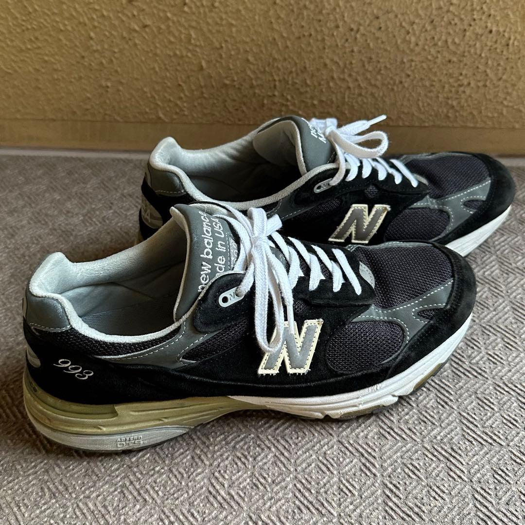 new balance 993 ブラック 名作 28.0cm - メルカリ