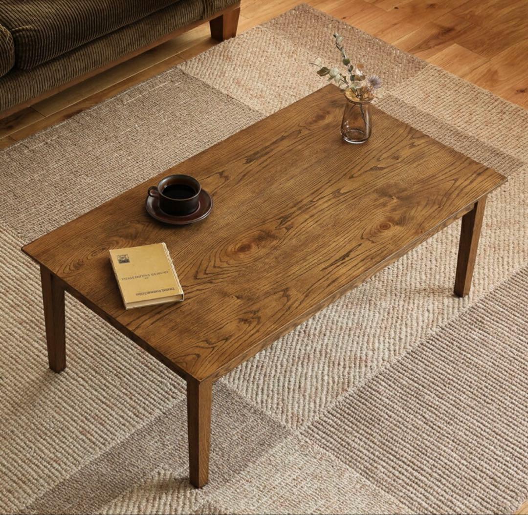 ※週末限定セール※ReCENOインテリア ローテーブル こたつ テーブル 木製 こたつテーブル FAM／BR 長方形 幅120cmタイプ ｜家具・インテリア通販