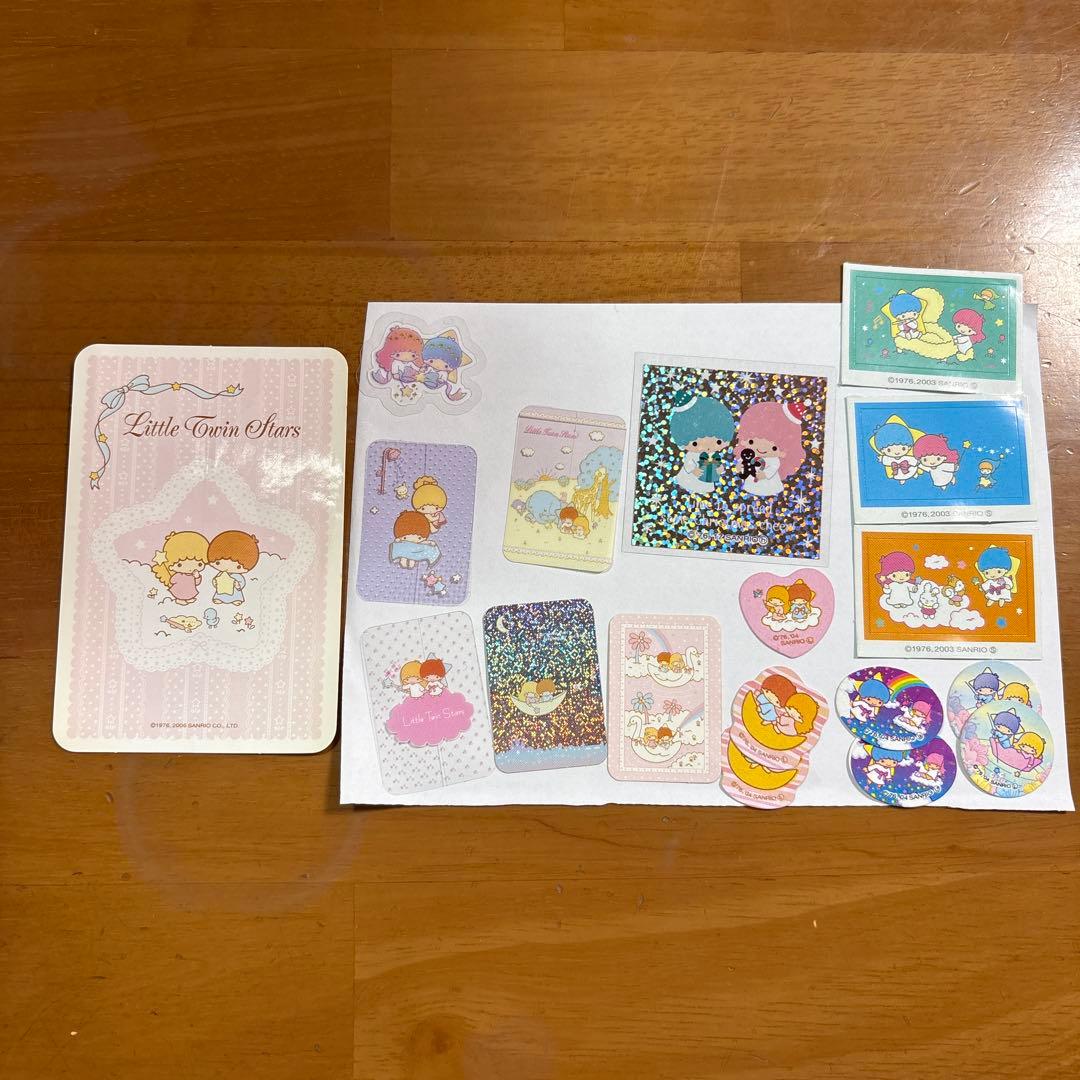 キキララ フレークシール サンリオ 平成レトロリトルツインスターズ