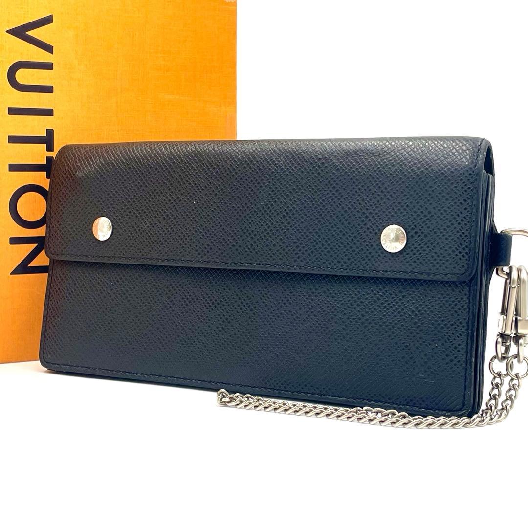 極美品✨ルイヴィトン タイガ ポルトフォイユ・アコルディオン 長財布 チェーン