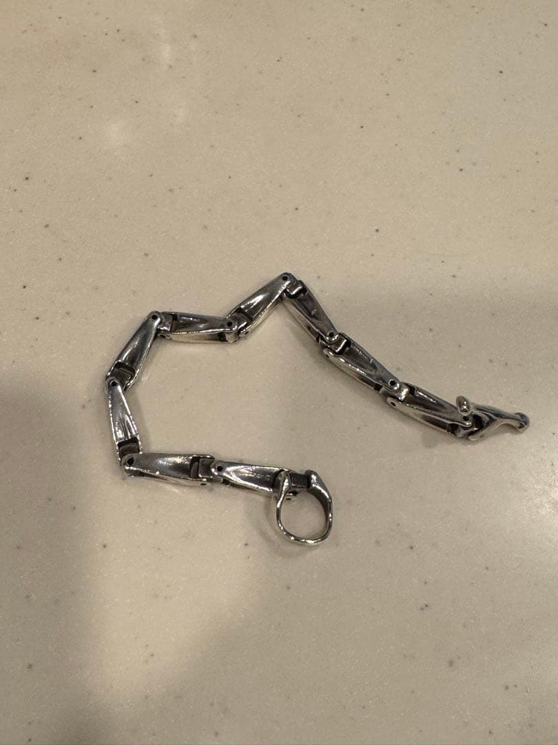 リンクチェーンブレスレット ビルウォールレザーコピー - メルカリ