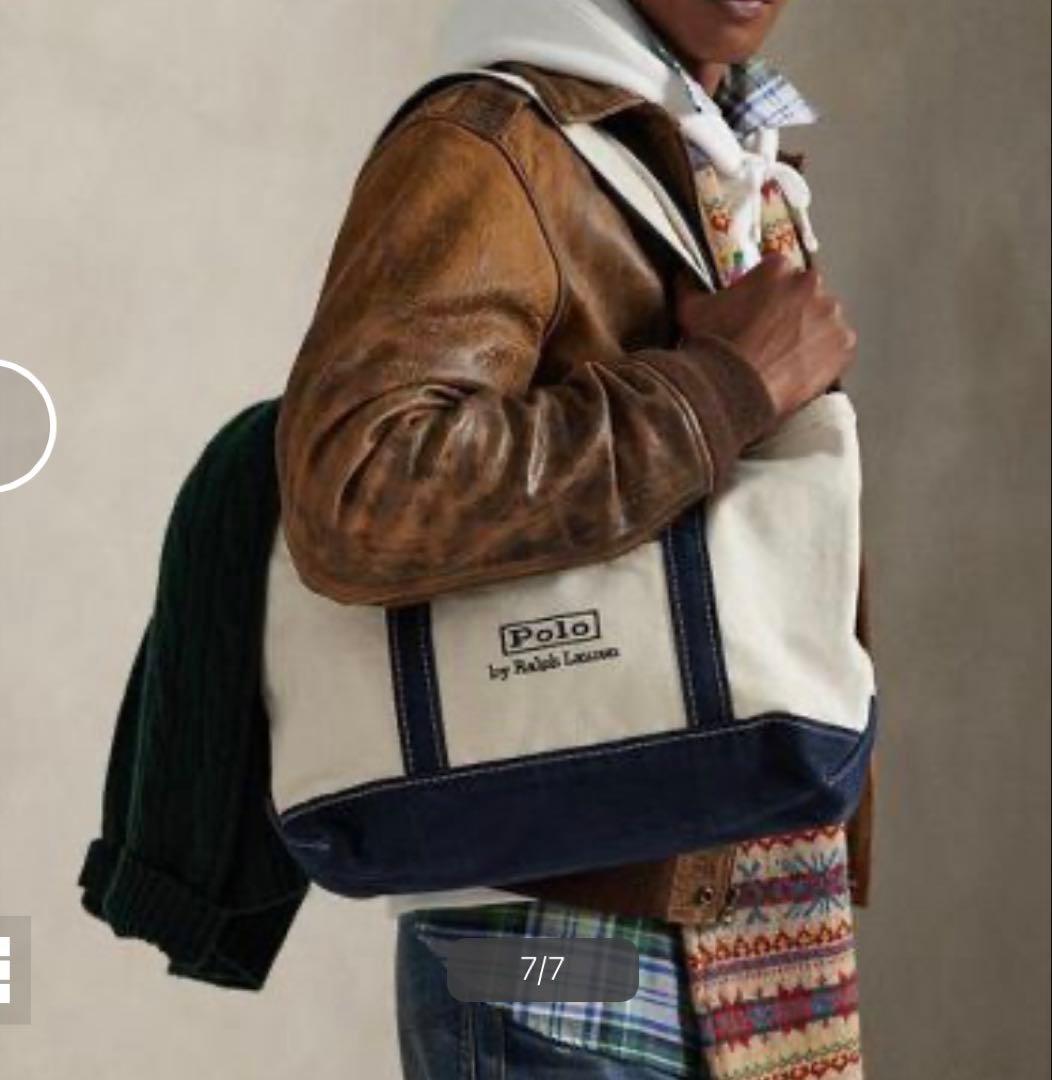 1月末出品終了⭐︎ポロラルフローレンロゴ キャンバス スモール トート　新品