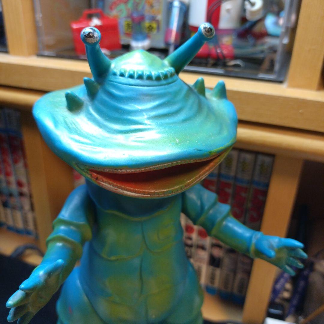 当時物 マルサン カネゴン ソフビ 怪獣　ウルトラQ ウルトラQ ソフビ カネゴン イエローブラン成形 ゴールド吹き – 山吉屋