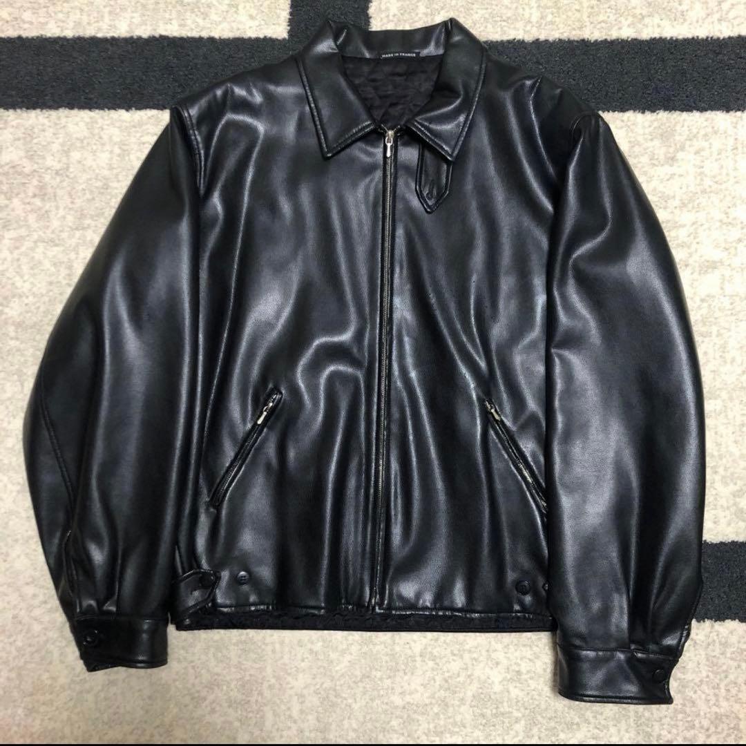 90s agnes b homme pvc leather jacke - メルカリ