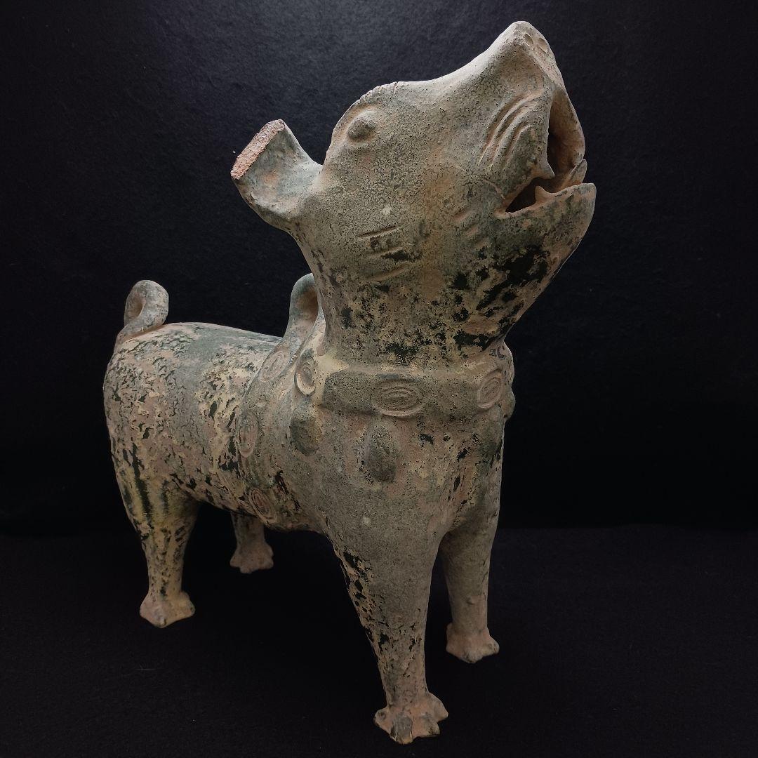 Y2952-1 中国 漢代 緑釉犬 置物 高さ34㎝ Y2952-1 中国 漢代 緑釉犬 置物 高さ34㎝ 緑釉犬 | | 収蔵品詳細