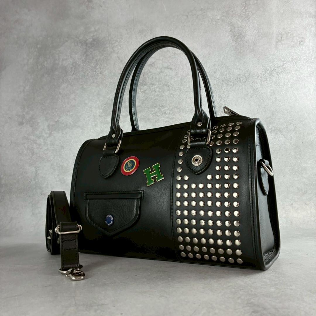 美品 ヒステリックグラマー スタッズ レザー 2wayボストン ショルダー