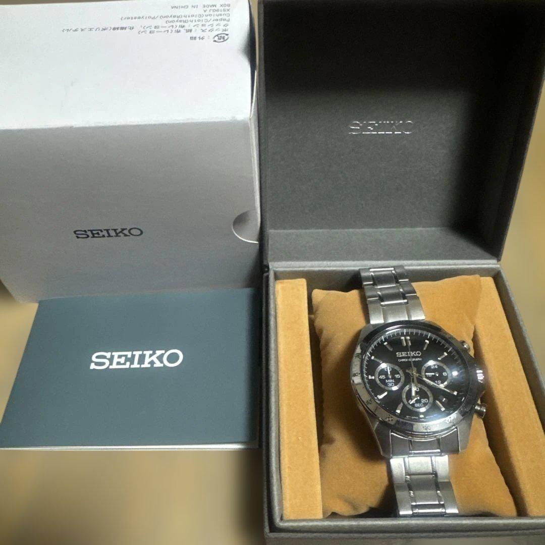 SEIKO　sbtr013 クロノグラフ 腕時計 ブラック 楽天市場】セイコー 時計 腕時計 メンズ SBTR013 スピリット SPIRIT