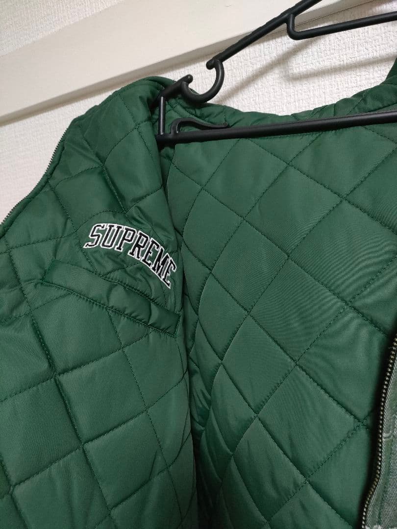 SUPREME シュプリーム フード付きリバーシブルジャンパー グリーン