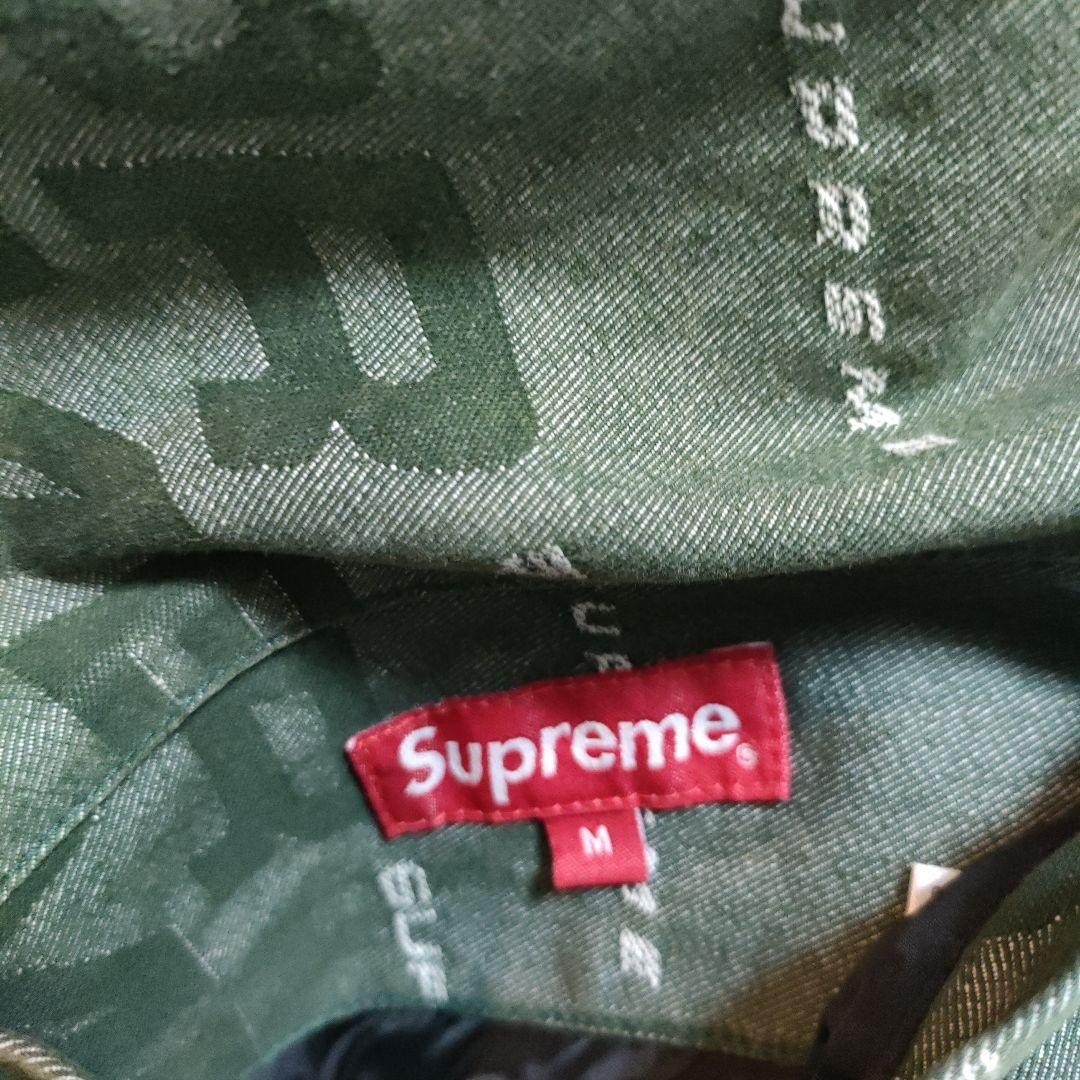 SUPREME シュプリーム フード付きリバーシブルジャンパー グリーン