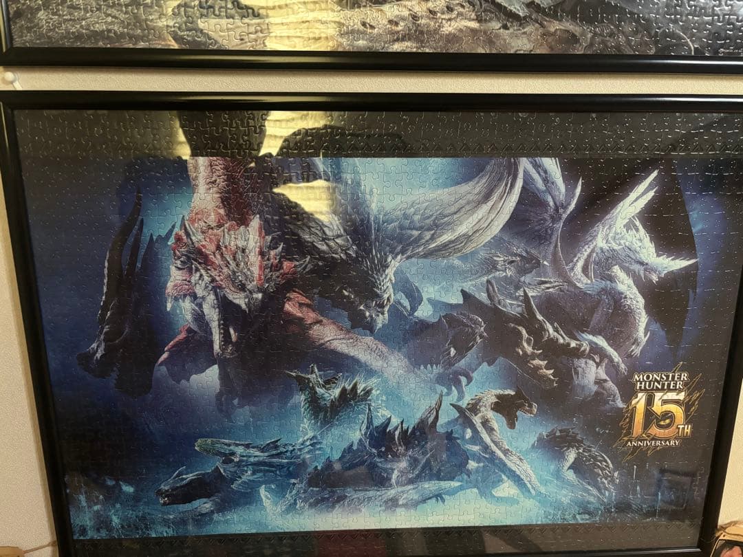 モンスターハンター 15周年パズル1000ピース組立済 モンスターハンター」シリーズの15周年を記念した1000ピース
