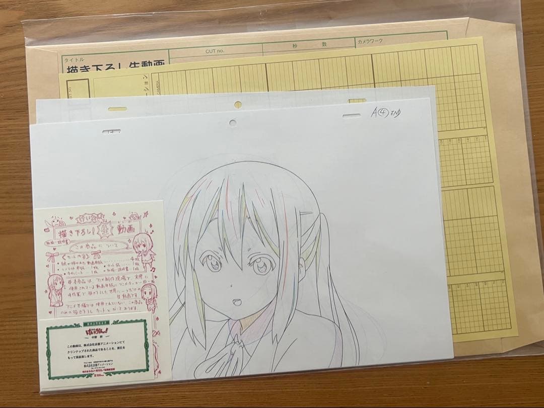 けいおん　生動画　中野梓　動画品質保証書付 けいおん 描き下ろし生動画 中野梓バージョン 京アニショップ 京都