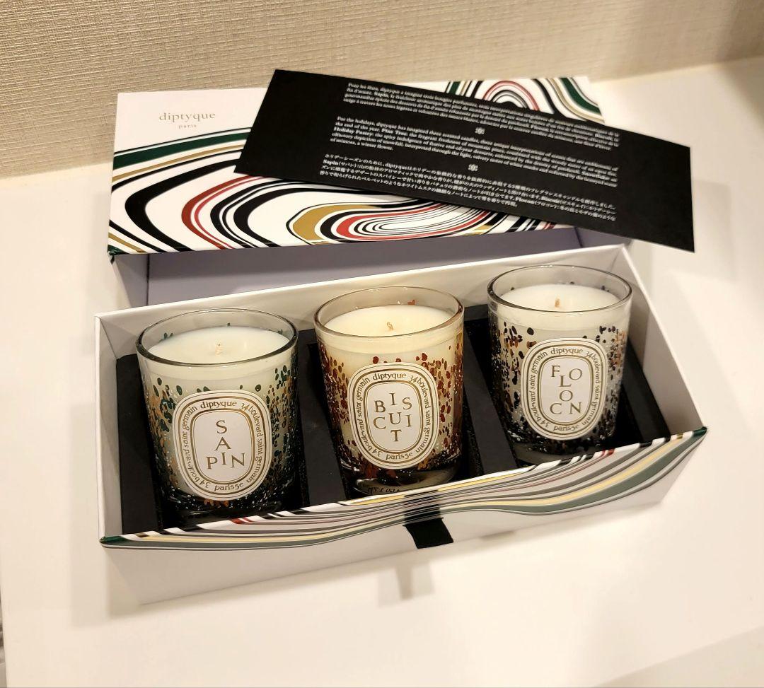 diptyque　ホリデー限定キャンドルセット ディプティックからホリデー限定のフレグランスキャンドルがお目見え