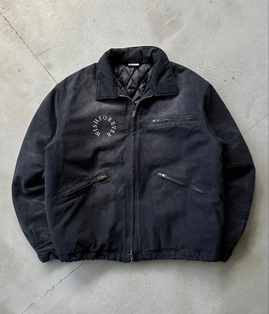 WISHFOREVER ドローコードビンテージライクショートダックジャケット