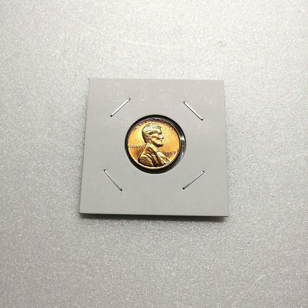 1セント硬貨 D刻印 アメリカ合衆国 1957年製 - メルカリ