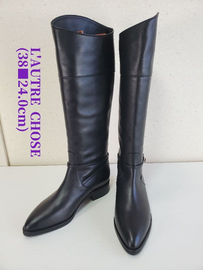 L'AUTRE CHOSE ロートレショーズ 本革レザー ジョッキーブーツ 乗馬