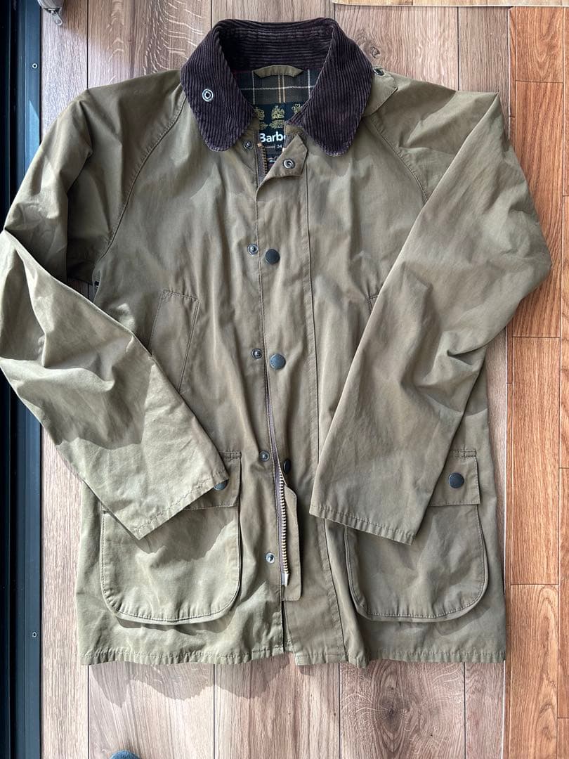Barbour ビデイル ジャケット 34サイズ オリーブ ノンオイル