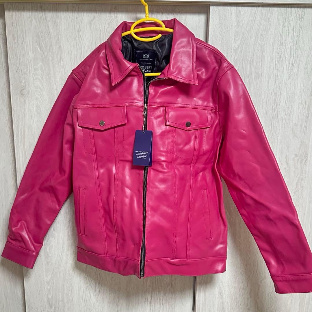 未使用 ロベルトカバーニ イタリアン牛革レザージャケット ※タグ付き