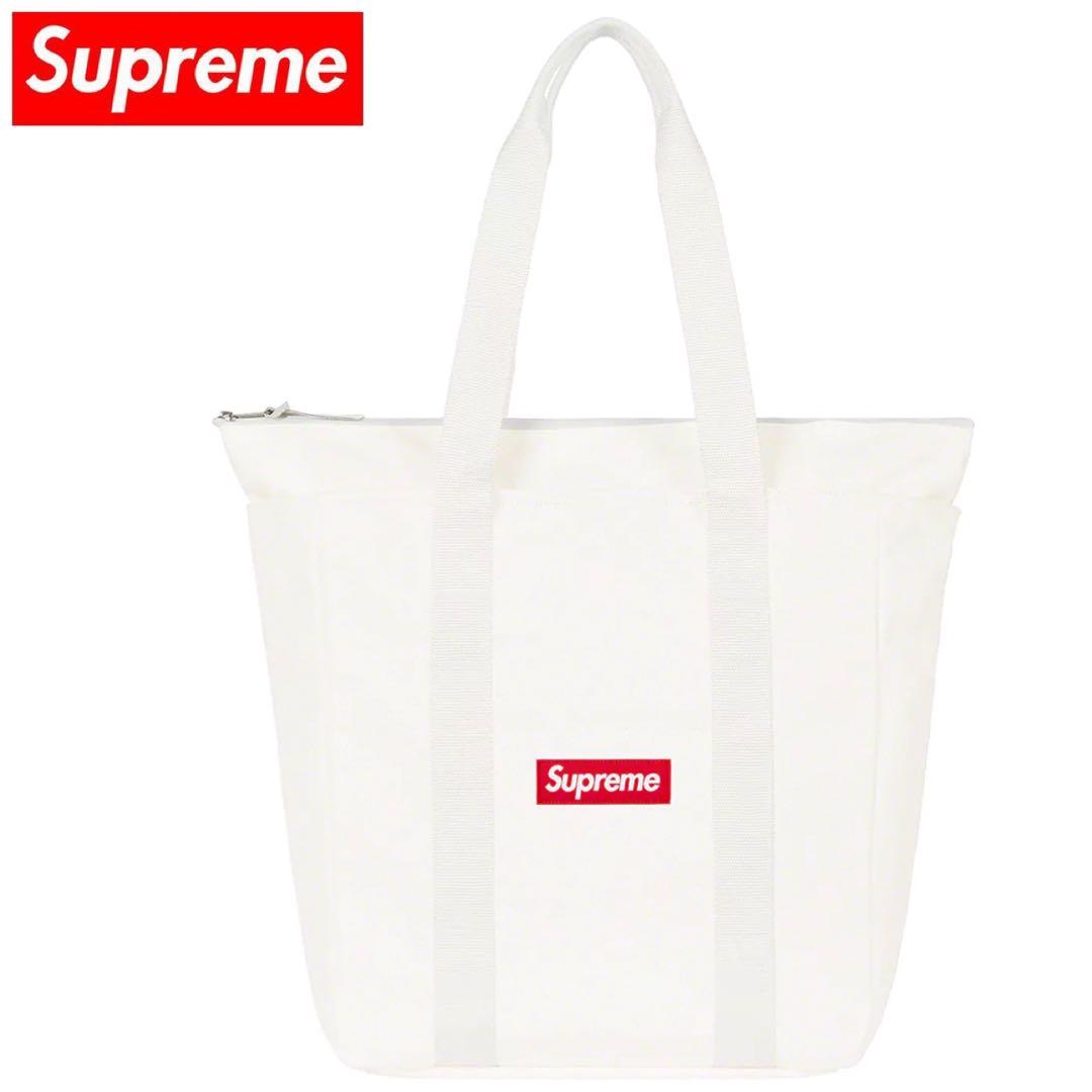 supreme 2020fw Canvas Tote キャンバス トート 白