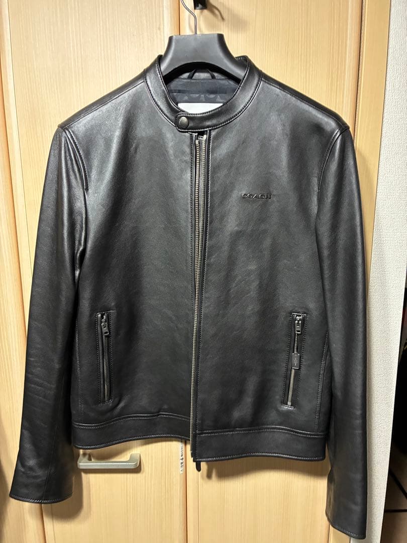 COACH ブラック レザージャケット M