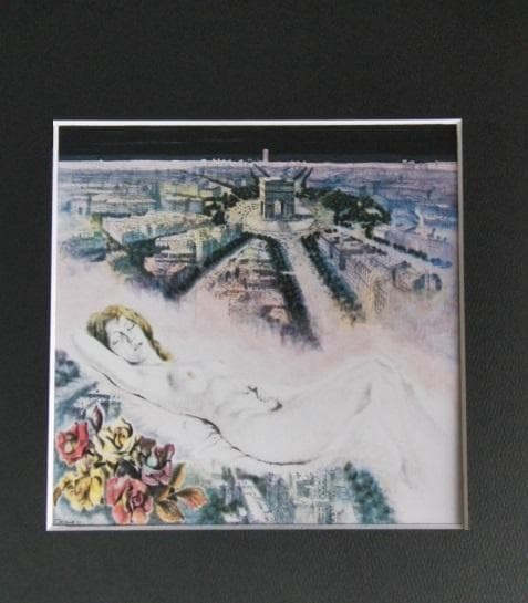 竹村忠一郎、【エトワール】、希少な額装用画集より、新品額装付、状態良好